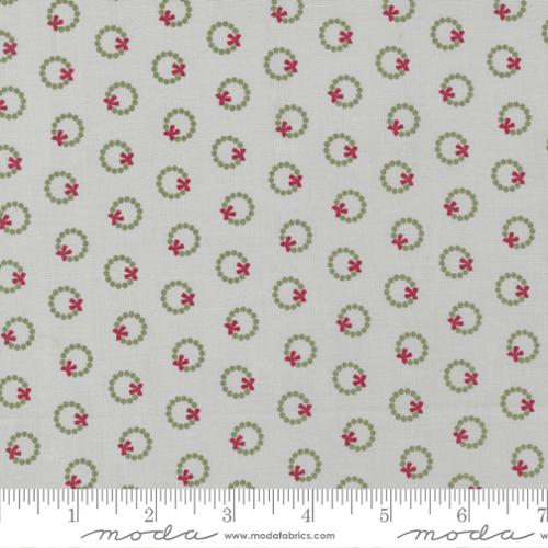 Wreath Dot Blenders in Silver for Christmas Eve for Lella Boutique by Moda Fabrics