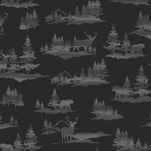 Coal Forest-scape Flannel for Whistler Studios