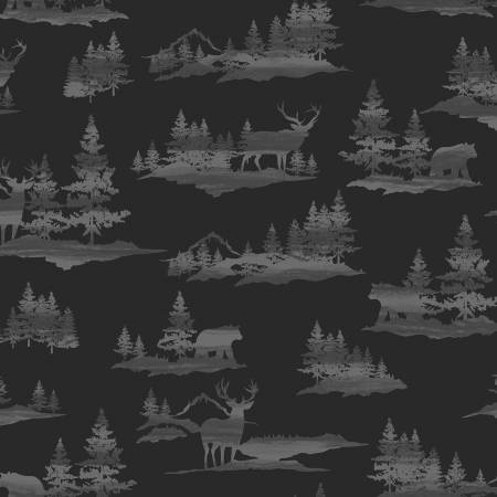 Coal Forest-scape Flannel for Whistler Studios