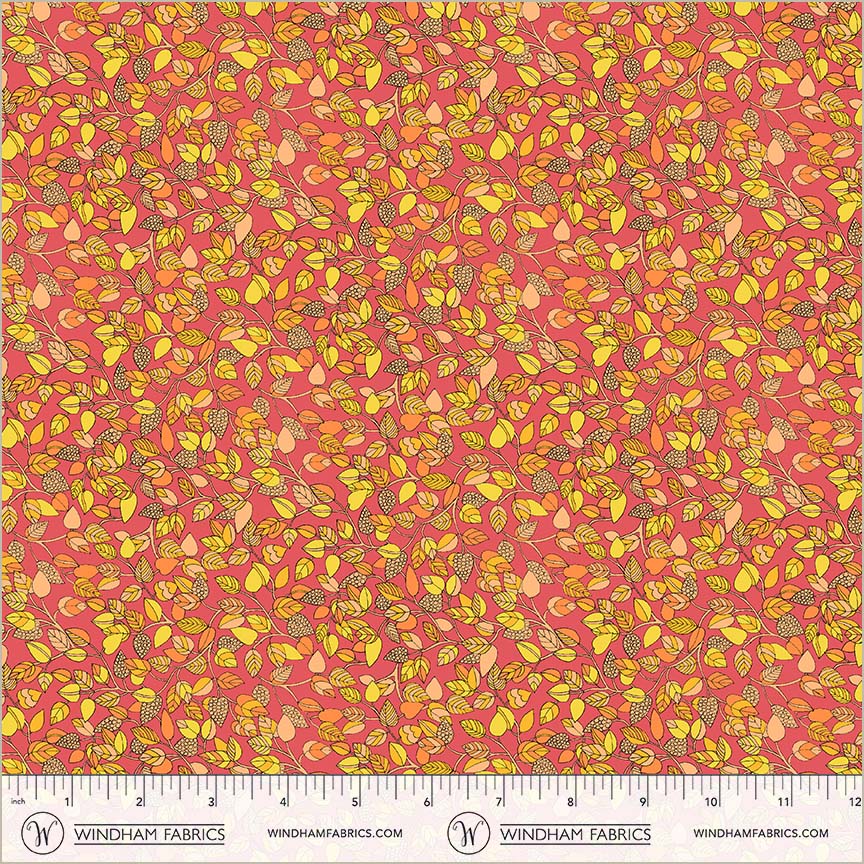 Hebe in Sunset from Sunshine by Sally Kelly for Windham Fabrics, Designer Fabric