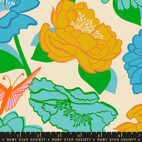 Flowerland Turquoise - Flowerland by Melody Miller for Moda Fabrics