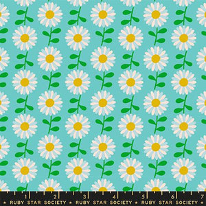 Field of Flowers in Turquoise - Flowerland by Melody Miller for Moda Fabrics