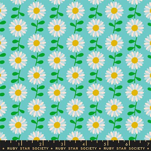 Field of Flowers in Turquoise - Flowerland by Melody Miller for Moda Fabrics