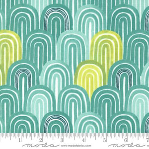 Arches in Pond - Willow by 1 Canoe 2 for Moda Fabrics