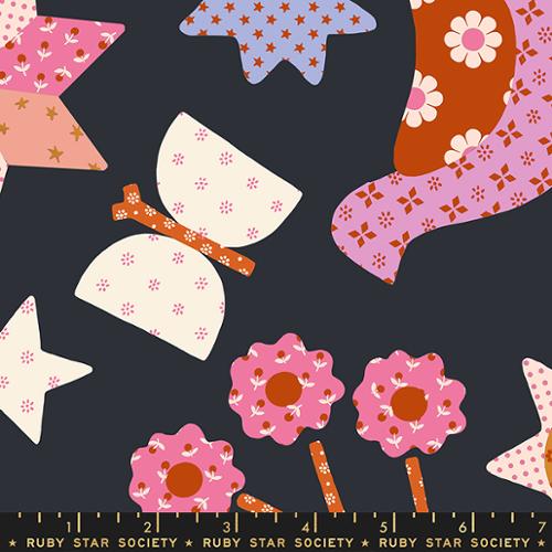Applique Menagerie 24" x 44" Repeat  - Meadow Star by Alexia Marcelle Abegg for Ruby Star Society for Moda