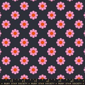 Honey Pie 30s in Soft Black  - Meadow Star by Alexia Marcelle Abegg for Ruby Star Society for Moda