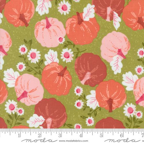 Pumpkin Patch in Witchy Green for Hey Boo by Lella Boutique for Moda