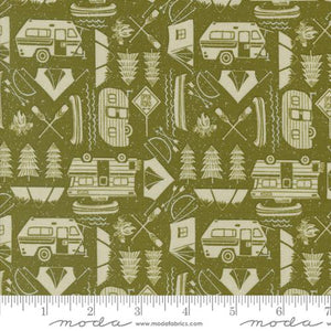 Open Road in Forest for The Great Outdoors by Stacey Iest Tsu for Moda Fabrics
