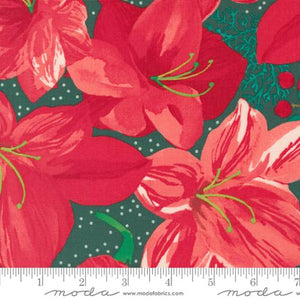 Christmas Lily in Spruce for Winterly by Robin Pickens or Moda