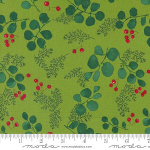 Greenery and Berries in Grass for Winterly by Robin Pickens or Moda (Copy) (Copy)