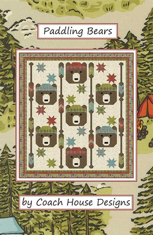 Paddling Bears Pattern for Coach House Designs by Stacey Iest Tsu for Moda Fabrics