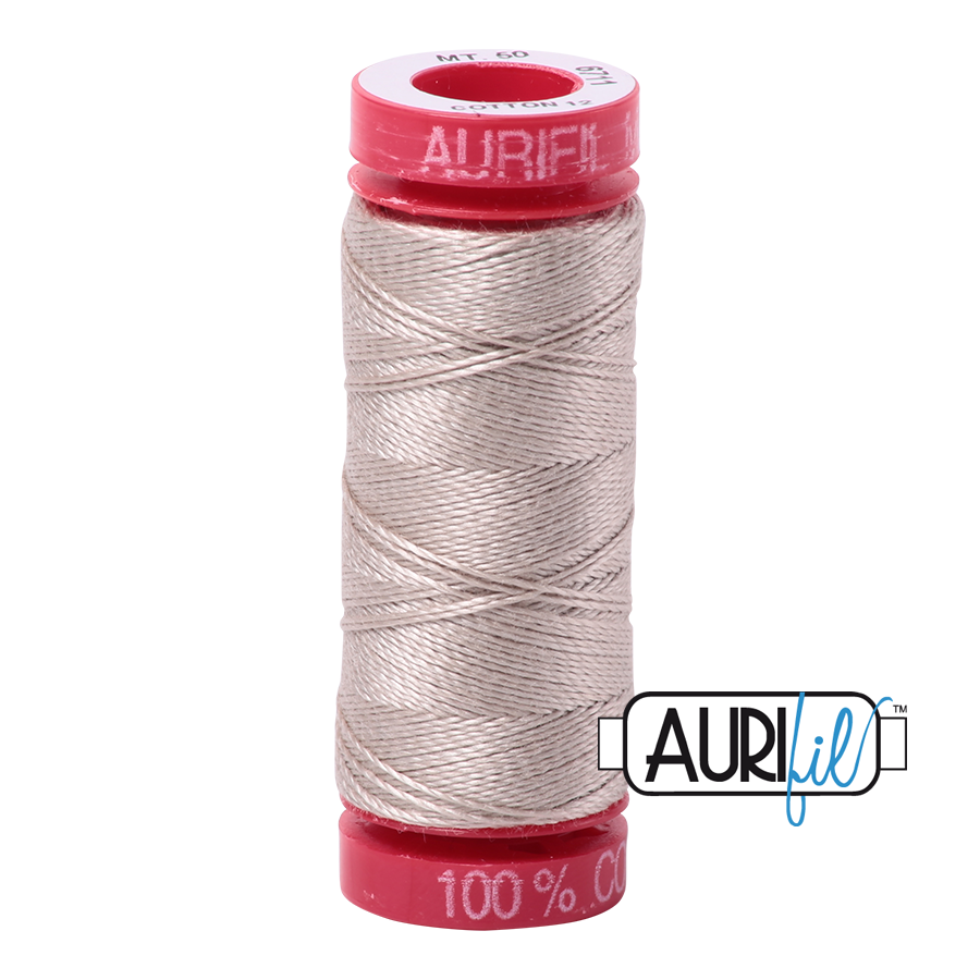 Aurifil Cotton Thread — Pewter 6711 — Small 12wt