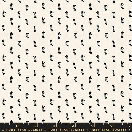 Warp and Weft in Natural/Black for Ooh Lucky Lucky for Ruby Star Society