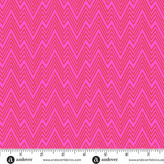 Zigziig in Pink from Perfect Day by Libs Elliott for Andover Fabrics