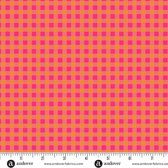Checklist in Poppy from Jinny by Alison Glass for Andover Fabrics, Designer Fabric