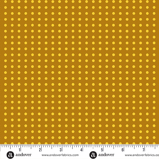 Dotty in Butterscotch from Jinny by Alison Glass for Andover Fabrics, Designer Fabric