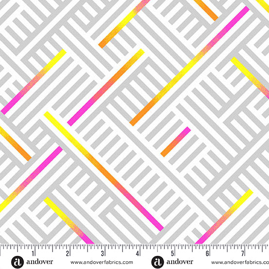 Rogue Weave in Flare from Prismatic by Libs Elliott for Andover Fabrics, Designer Fabric