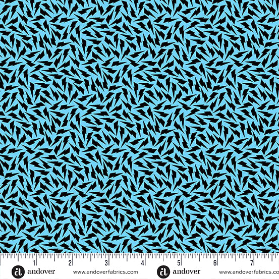 Darling Bolts in Electric from Prismatic by Libs Elliott by Andover Fabrics, Designer Fabric