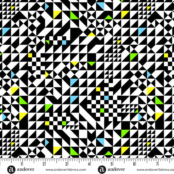 Check It in Cosmic from Prismatic by Libs Elliott by Andover Fabrics, Designer Fabric