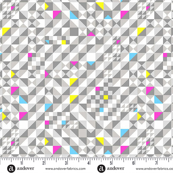 Check It in Ash from Prismatic by Libs Elliott by Andover Fabrics, Designer Fabric