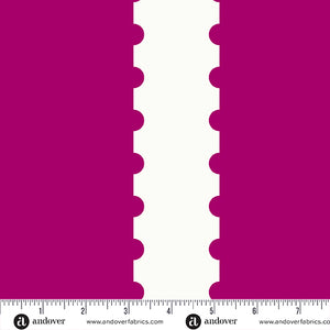 Stamp Stripe in Raspberry- by Alison Glass for Andover