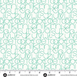 Enough in Emerald from Sun Print Whisper by Alison Glass for Andover Fabrics