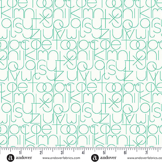 Enough in Emerald from Sun Print Whisper by Alison Glass for Andover Fabrics