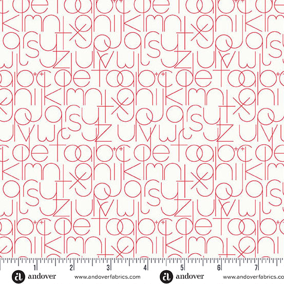 Enough in Valentine from Sun Print Whisper by Alison Glass for Andover Fabrics