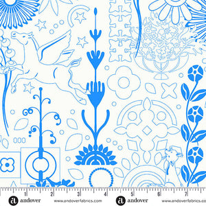 Cameo in Teacup from Sun Print Whisper by Alison Glass for Andover Fabrics