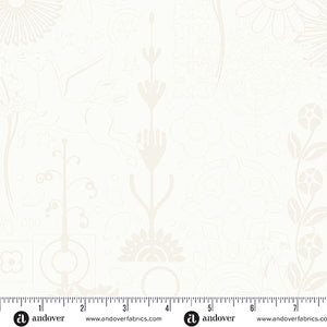 Cameo in Cream from Sun Print Whisper by Alison Glass for Andover Fabrics