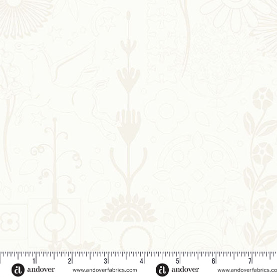 Cameo in Cream from Sun Print Whisper by Alison Glass for Andover Fabrics