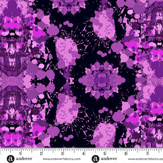 Dark Damask in Elixir from Phantasm by Libs Elliot for Andover Fabrics