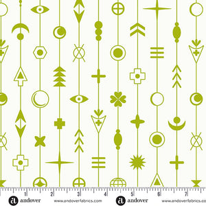 Gaze in Moss from Sun Print Whisper by Alison Glass for Andover Fabrics