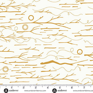 Sticks and Twine in Yarrow from Sun Print Whisper by Alison Glass for Andover Fabrics