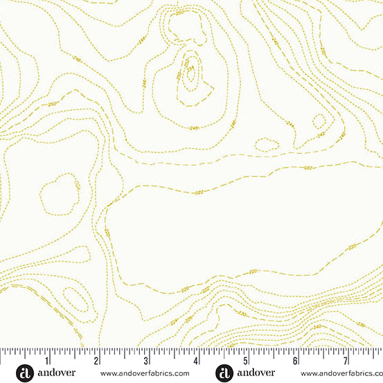 Topography in Chartreuse from Sun Print Whisper by Alison Glass for Andover Fabrics