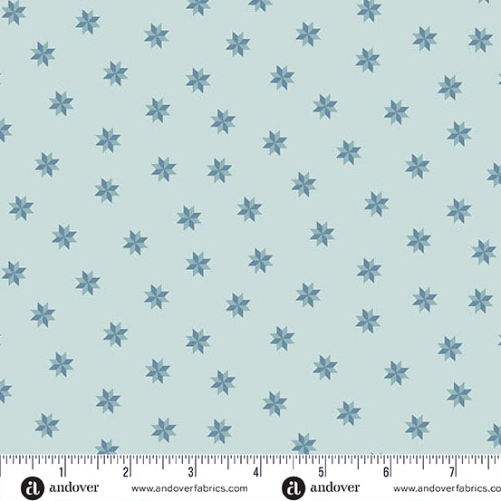 Le Moyne Star in Bluebonnets from Sewing Bird by Edyta Sitar from Laundry Basket Quilts for Andover Quilts