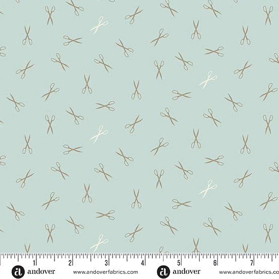Good Scissors in Blue Quartz from Sewing Bird by Edyta Sitar from Laundry Basket Quilts for Andover Quilts
