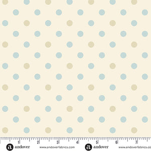 Pearls in Cream from Sewing Bird by Edyta Sitar from Laundry Basket Quilts for Andover Quilts