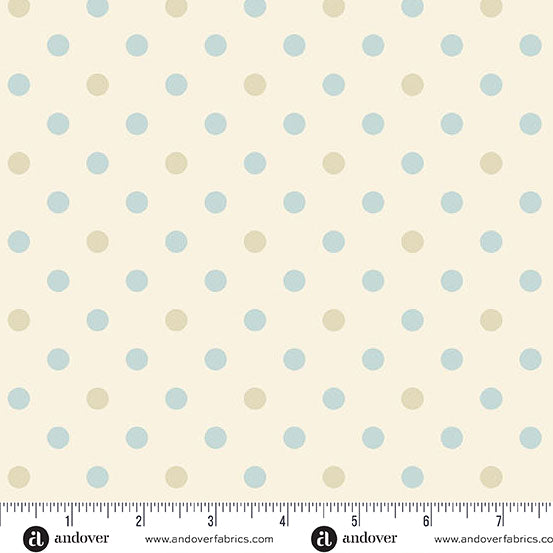 Pearls in Cream from Sewing Bird by Edyta Sitar from Laundry Basket Quilts for Andover Quilts