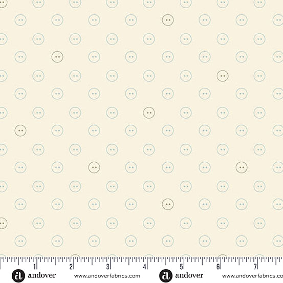 Buttons in Starched from Sewing Bird by Edyta Sitar from Laundry Basket Quilts for Andover Quilts