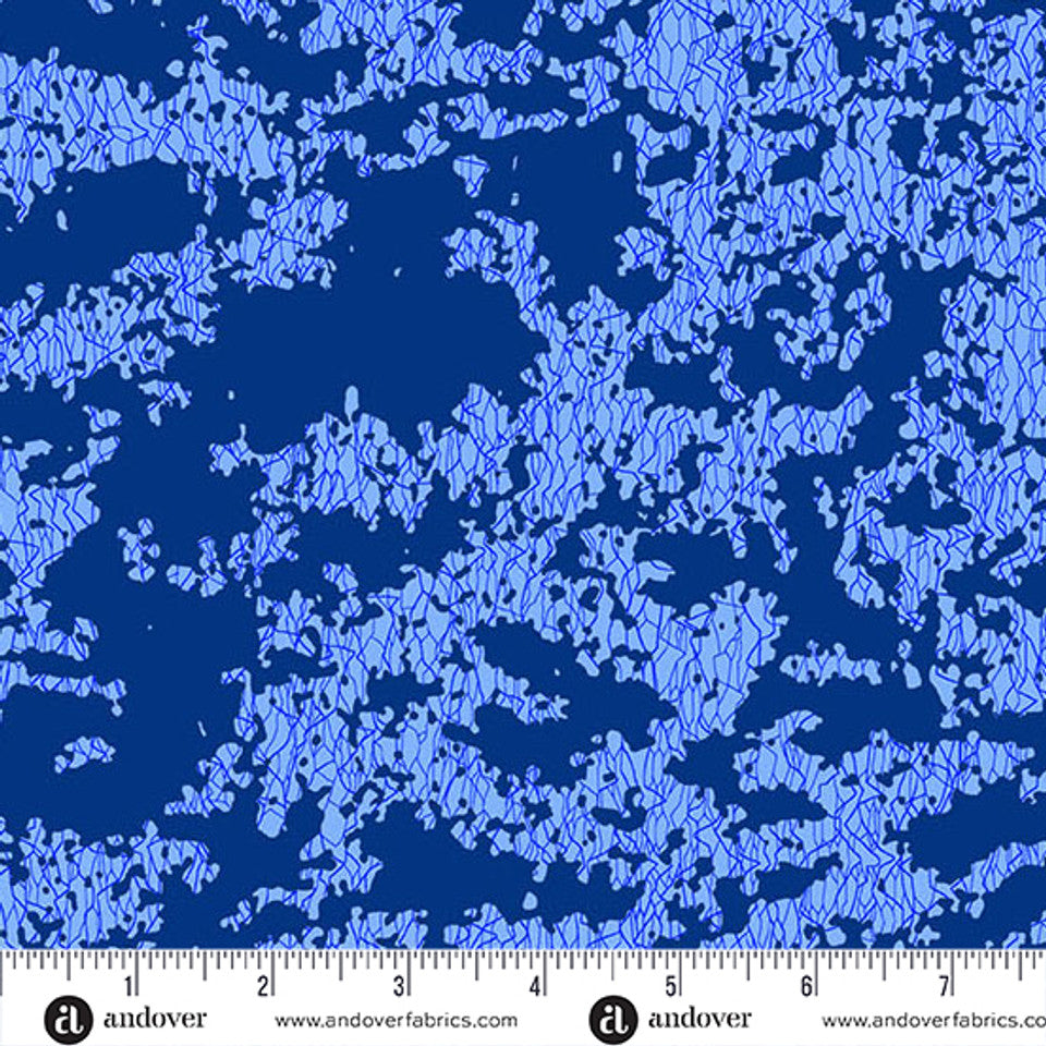 Lekker in Cobalt from Amsterdam by Libs Elliott for Andover Fabrics
