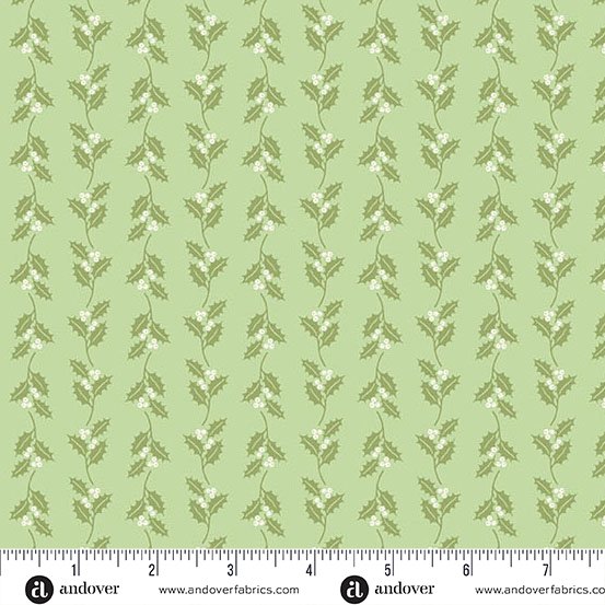 Holly in Green for Sugarberry for Andover Fabrics