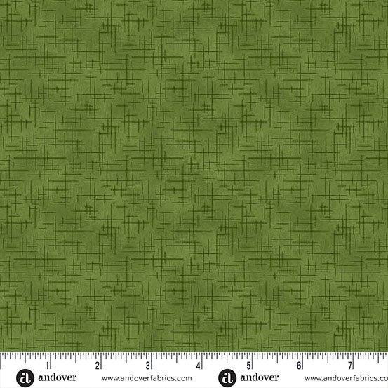Retro Stitch Olive by Andover Fabrics
