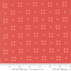 Dot Clusters in Persimmon for Simply Cozy by Zen Chic for Moda Fabrics