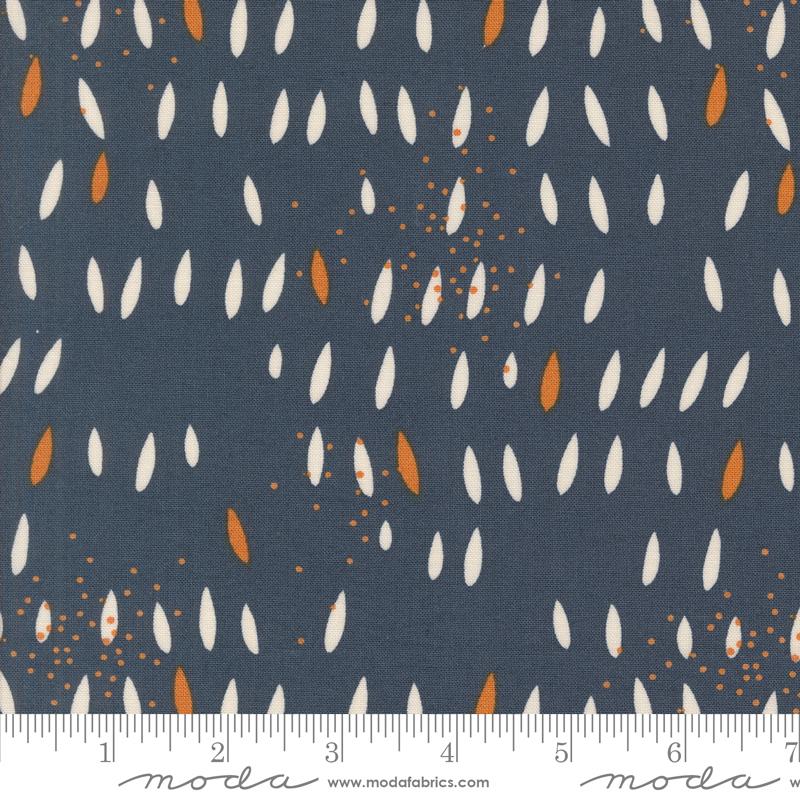 Seeds in Navy for Simply Cozy by Zen Chic for Moda Fabrics