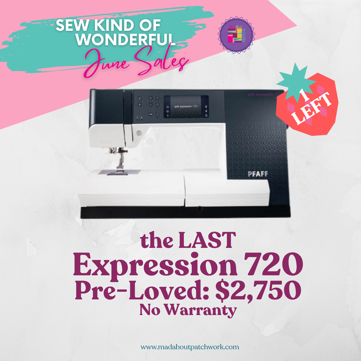 Pre-Loved  PFAFF® expression™ 720