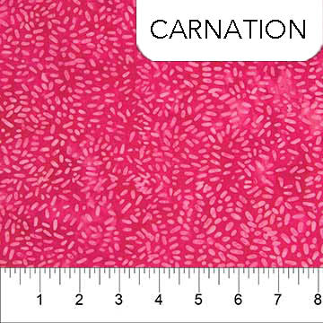 Carnation- Batik - Ketan Batik Mixer for Bayann Batiks, Designer Fabric