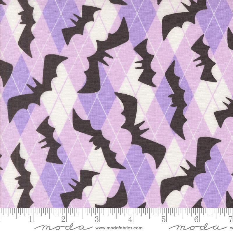 Preppy Bats in Lavender from Fab-Boo-Lous! by Me & My Sister Designs for Moda Fabrics