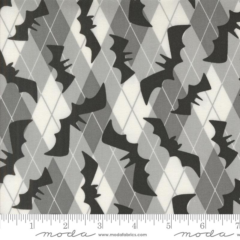 Preppy Bats in Shadow from Fab-Boo-Lous! by Me & My Sister Designs for Moda Fabrics