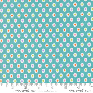 Diamond Dots in Teal from Fab-Boo-Lous! by Me & My Sister Designs for Moda Fabrics